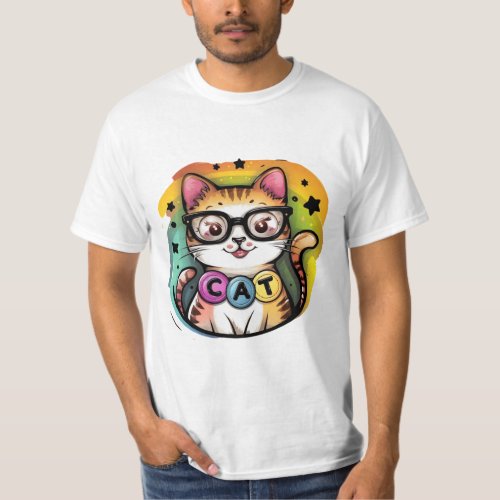 Funny Kitty Cat Trendy Cute Pet Photo T_Shirt