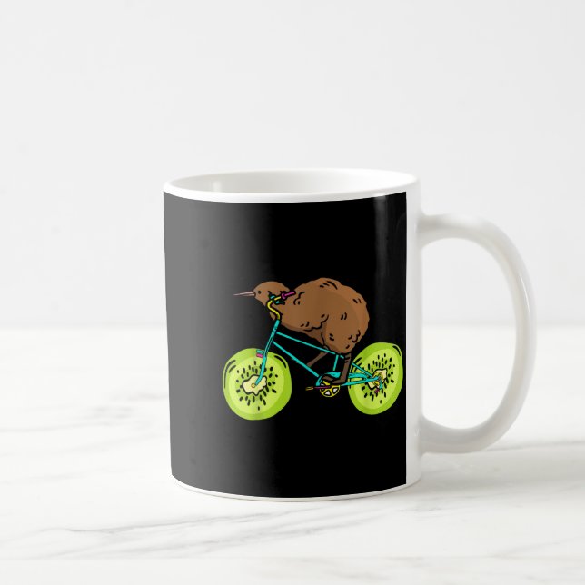 Funny Kiwi Biker Cycling Gift New Zealand  Coffee Mug (Right)