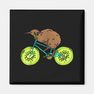 Funny Kiwi Biker Cycling Gift New Zealand  Magnet