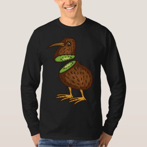 Funny Kiwi Bird Gift Men Women Cool Kiwi Bird Frui T_Shirt