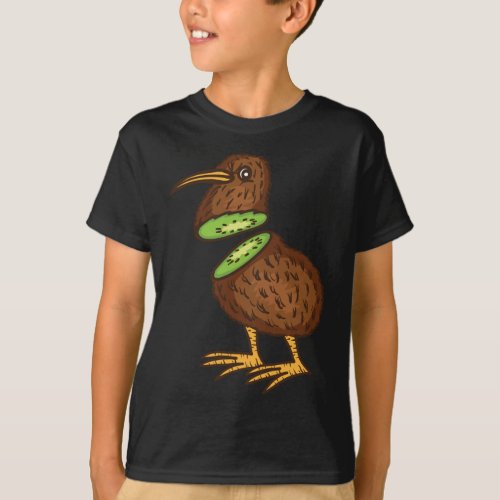 Funny Kiwi Bird Gift Men Women Cool Kiwi Bird Frui T_Shirt