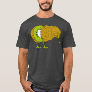 Funny Kiwi Bird Illustration Kiwi Fruit Kiwi Bird  T-Shirt