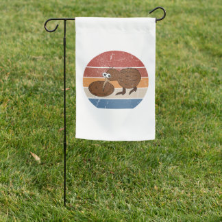 funny kiwi bird vintage style garden flag