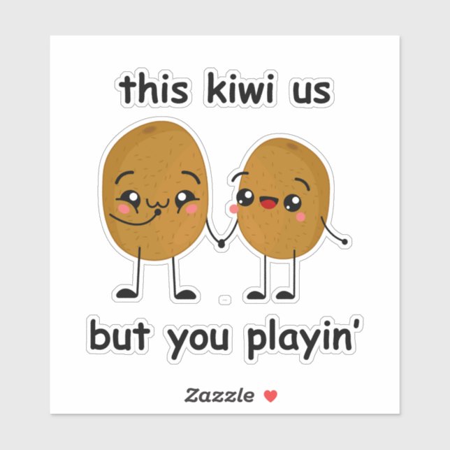 Funny Kiwi Sticker (Sheet)