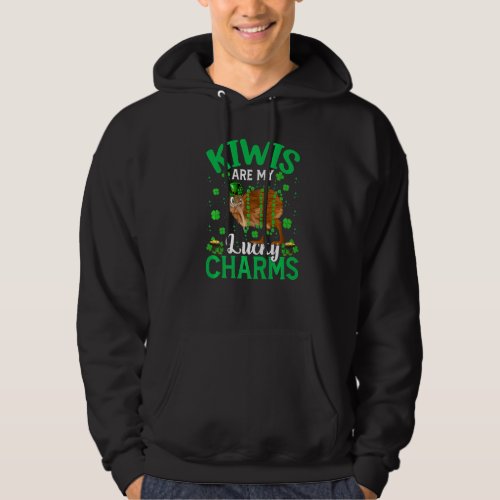 Funny Kiwis Are My Lucky Charms Kiwi Bird St Patri Hoodie