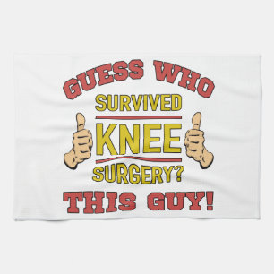 Funny Knee Surgery Kitchen Towel