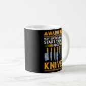 Funny Knife Collector Design Men Women Knife Coffee Mug (Front Right)