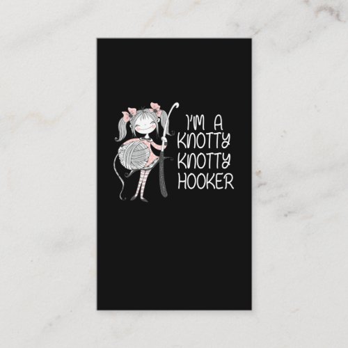 Funny Knitter Crafting Knitting Yarn Lover Business Card