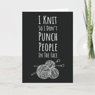 Funny Knitting Cards Humor Knitter 