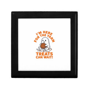 Funny Knitting Ghost Vintage Engraving Design_1 Gift Box