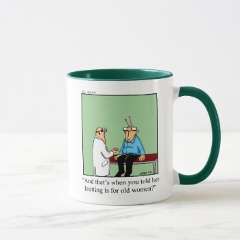 Funny Knitting Humor Mug Gift by Spectickles at Zazzle