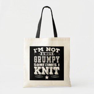 Funny Knitting Lovers Tote Bag