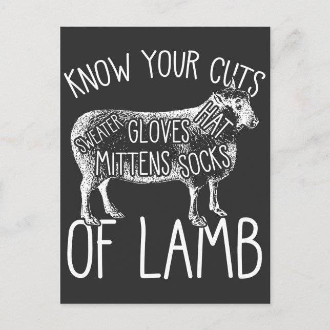 Funny Knitting Mom crochet Lamb Wool Yarn Knitter Postcard (Front)