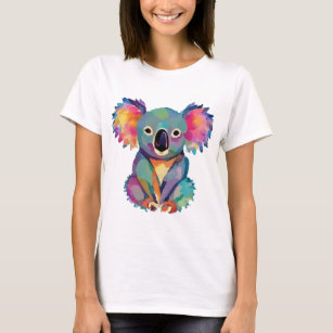 Funny Koala Bear in Water Color Style T-Shirt