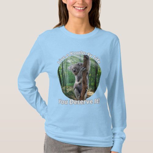 Funny Koala Bear Long Sleeve T_Shirt