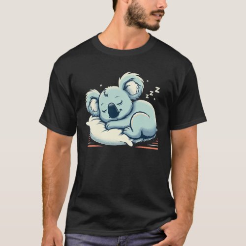 funny koala quote sleeping koala cool for koala lo T_Shirt
