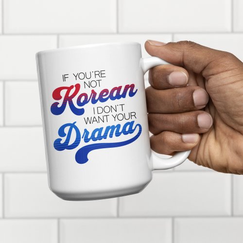 Funny Korean Drama Lover Personalizable Two_Tone Coffee Mug