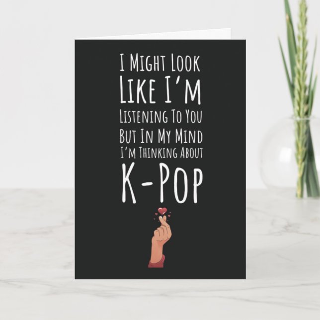 Funny Kpop Cards Humor K Pop (Front)