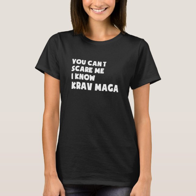 Funny Krav Maga Combat And Self Defense T-Shirt (Front)