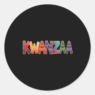 Funny Kwanzaa African For Any Occasion Classic Round Sticker