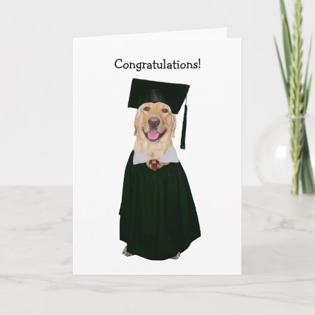 Funny Lab Graduation Card (Front)