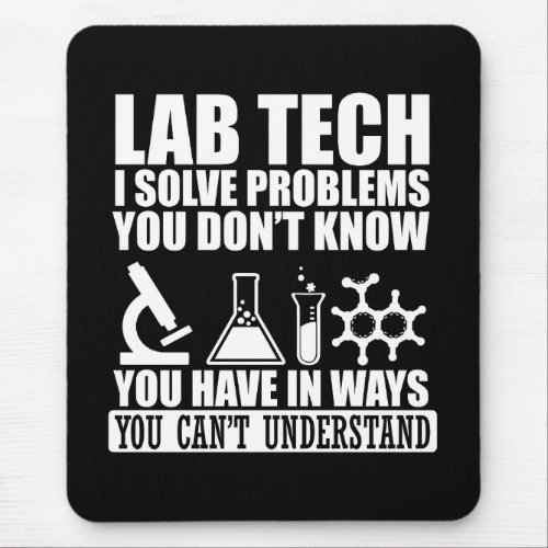 Funny Lab Tech Mouse Pad