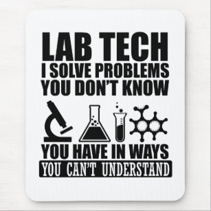 Funny Lab Tech Mouse Pad