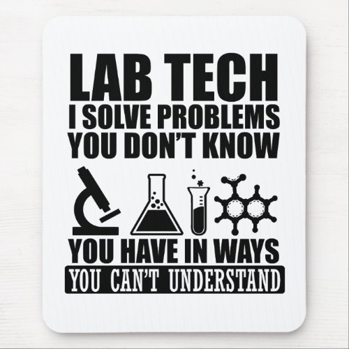 Funny Lab Tech Mouse Pad