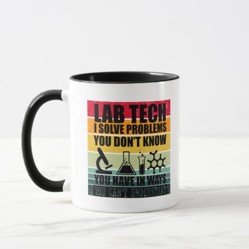 Funny lab tech quotes laboratory technician humor mug