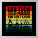 Funny lab tech quotes laboratory technician humor poster | Zazzle