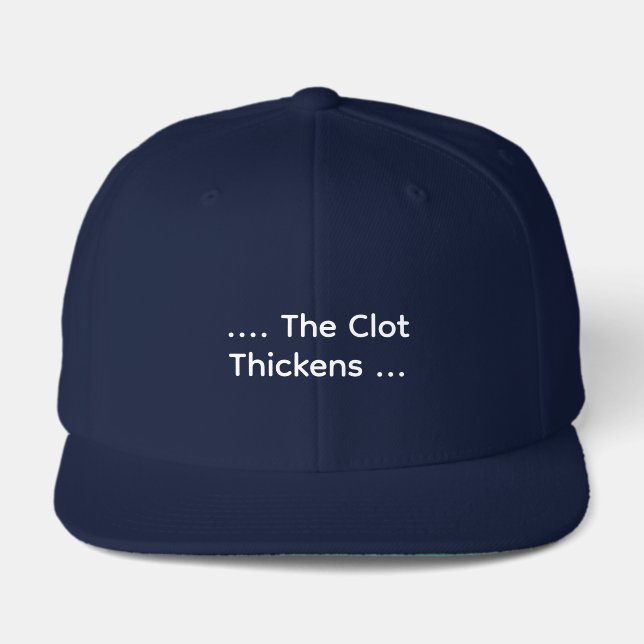 Funny Lab Tech “…The Clot Thickens” Coagulation Visor (Front)