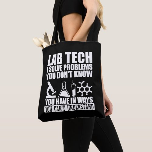 Funny Lab Tech Tote Bag