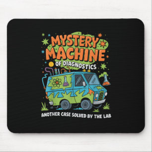 Funny Lab Week 2025 Retro Mystery Machine Of Diagn Mouse Pad