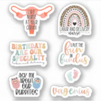 Nurse Stickers Bundle, Funny Nurse Stickers