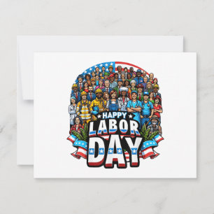 Funny Labor Day Happy American Labor Day Holiday Card