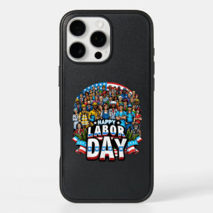 Funny Labor Day Happy American Labor Day iPhone 16 Pro Max Case