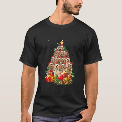 Funny Labradoodle Christmas Tree Ornament Decor T_Shirt