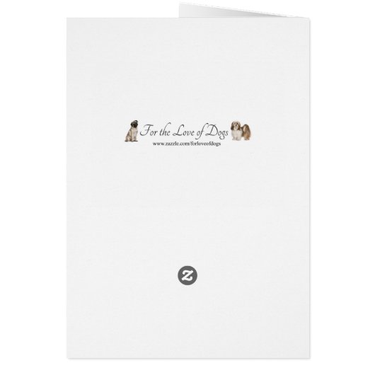 Funny Labradoodle Leprechaun Card (Back)