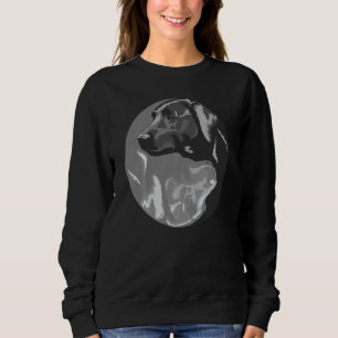 Funny Labrador For Men Women Cool Grey And Black L Sweatshirt