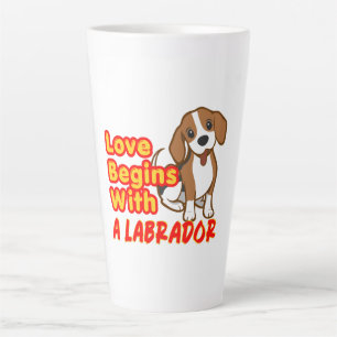 Funny Labrador Mom Gift White Latte Coffee Mug