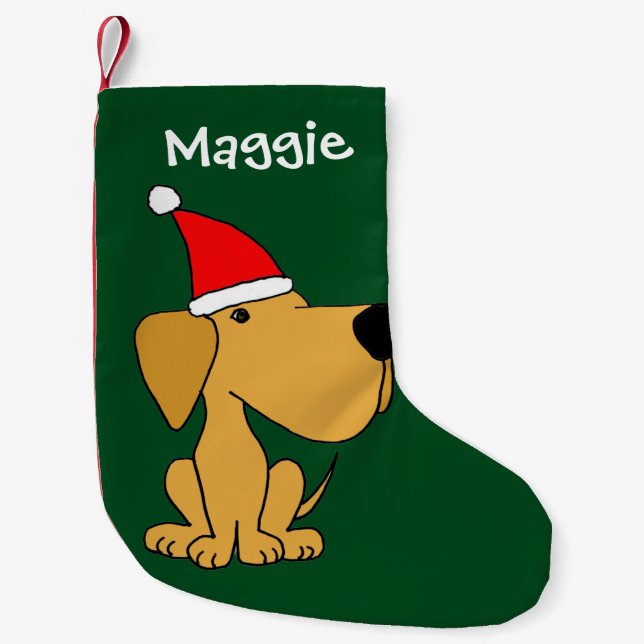 Funny Labrador Retriever Christmas Stocking (Front)