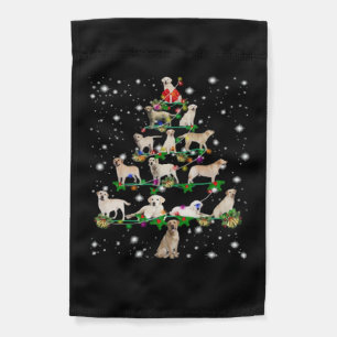 Funny Labrador Retriever Christmas Tree Classic T- Garden Flag
