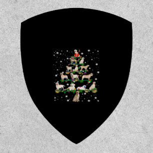 Funny Labrador Retriever Christmas Tree Classic T- Patch