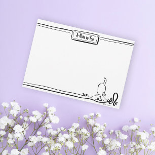 Funny Labrador Retriever Custom Cute Dog Note Card