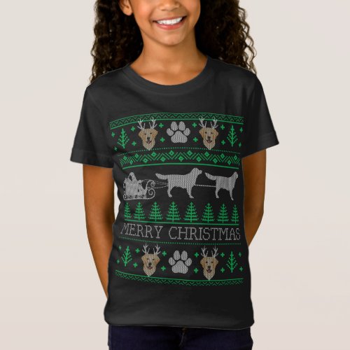 Funny Labrador Retriever Dog Lovers Ugly Christmas T_Shirt
