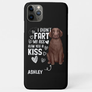 Funny Labrador Retriever Fart Kiss Cool Dog Lover iPhone 11 Pro Max Case