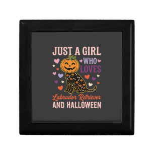 Funny Labrador Retriever Halloween Pumpkin Dog Gift Box