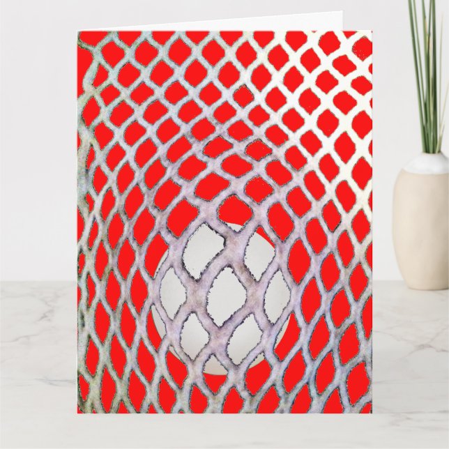 Funny Lacrosse Birthday Card (Front)