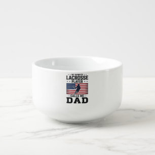 Funny Lacrosse Dad American Flag Vintage Shirt Des Soup Mug
