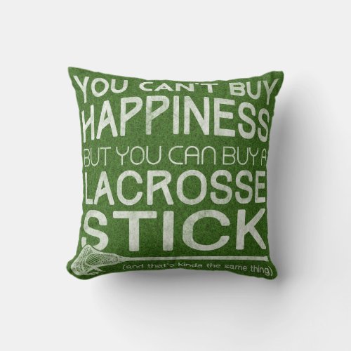 Funny Lacrosse Design Throw Pillows